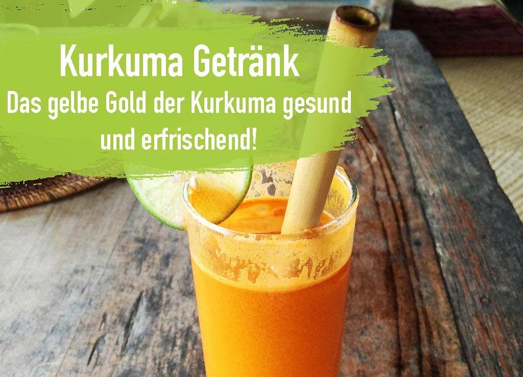 Kurkuma Getränk orange lecker frisch gesund