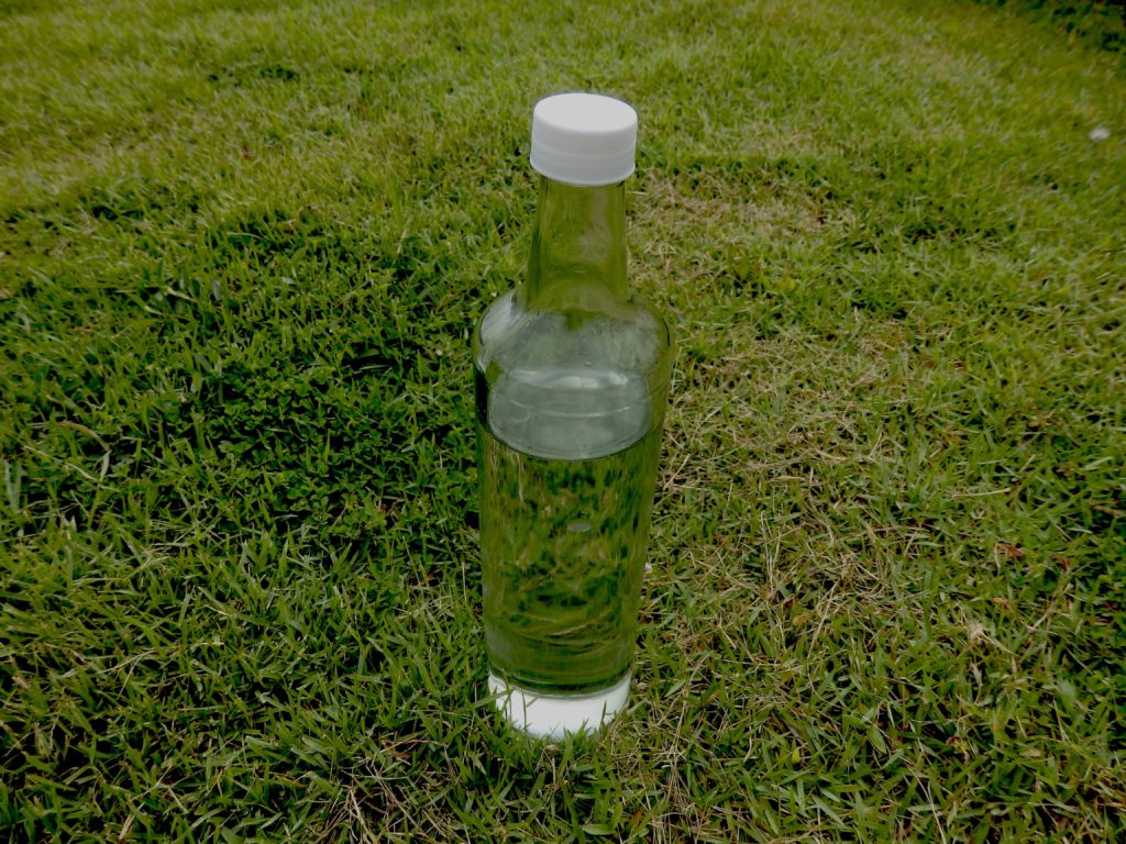 gesunde Haut Flüssigkeit Wasser Glasflasche 