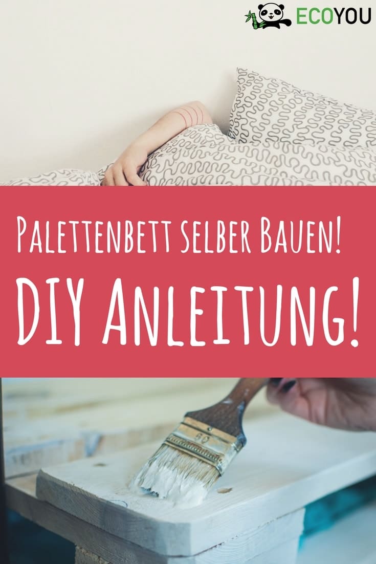 Palettenbett bauen - Bett aus Europaletten - DIY Anleitung Palettenbett - Palettenmöbel - Palettenbett kaufen