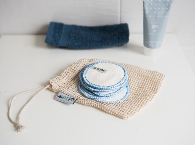 Abschminkpads Zero Waste Badezimmer Plastikfrei Leben ohne Plastik Abschminkpads Badezimmer Umweltfreundlich Bad EcoYou Tipps Tricks