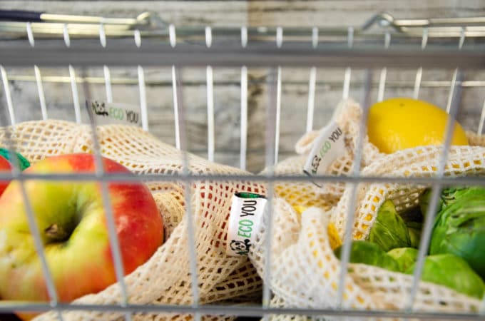 Einkaufsnetze Obstnetz wiederverwendbare Gemüsenetze für einen plastikfreien Einkauf ohne Plastik