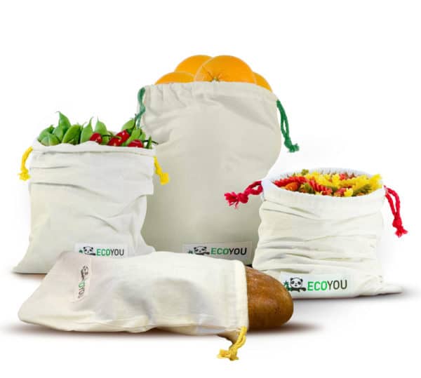 Obstbeutel-Gemuesebeutel-EcoYou-k Brotbeutel Brötchen Produkt ohne Plastik Plastikfrei Einkaufen ohne Plastik Leben EcoYou
