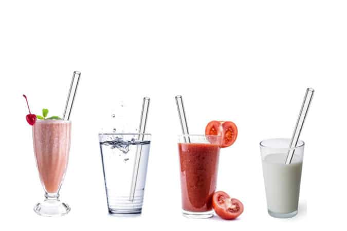 Glas Strohhalm Glas Strohhalm Plastikfrei Glastrinkhalme Umweltfreundliche Strohhalme ohne Plastik