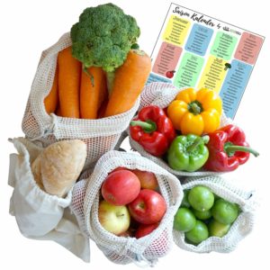 Gemuesenetz Gemüsebeutel Brotbeutel Brottasche plastikfrei einkaufen ohne Plastik Leben ohne Plastik EcoYou
