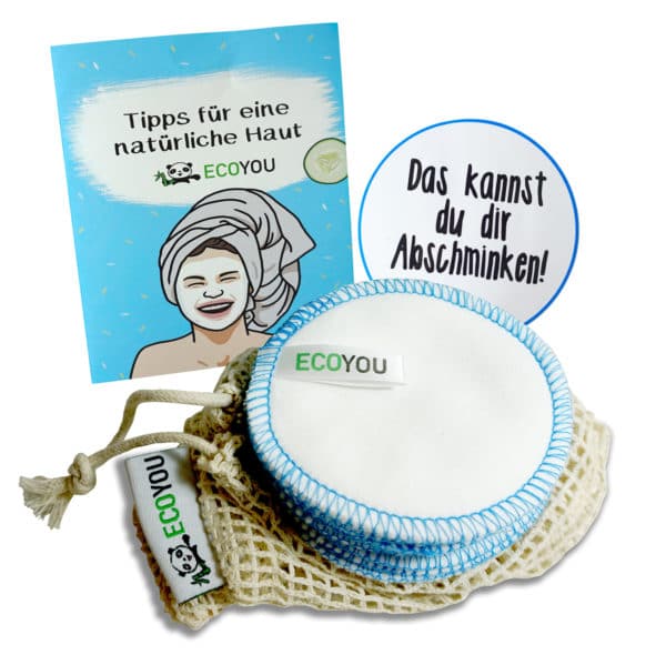 Waschbare Abschminkpads Zero Waste Badezimmer Waschbare Abschminkpads plastikfrei Leben ohne Plastik Low Waste Baumwolle